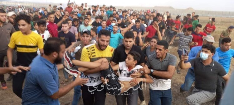 İşgal güçleri Gazze sınırında Filistinli göstericilere saldırdı: 10'u çocuk 41 yaralı