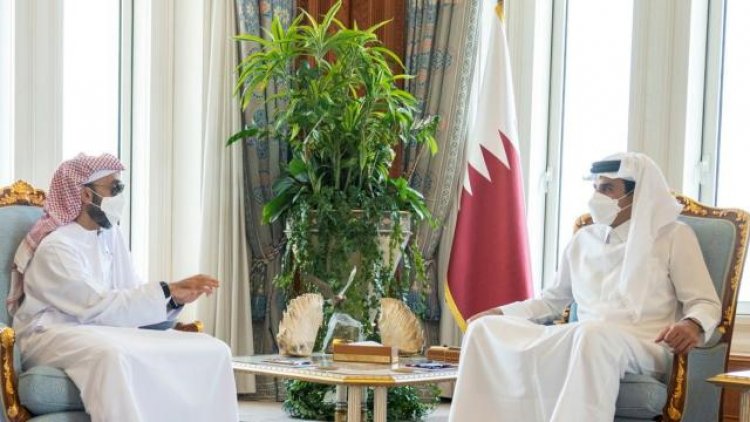 Katar Emiri ile BAE Ulusal Güvenlik Müsteşarından 'iş birliği' görüşmesi