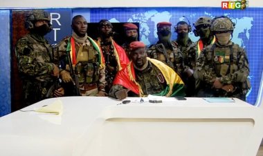 Gine'de askerler devlet televizyonundan darbe açıklaması yaptı