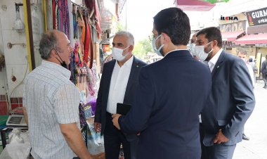 HÜDA PAR Genel Başkanı Yapıcıoğlu Bursa'da esnaf ziyaretinde bulundu