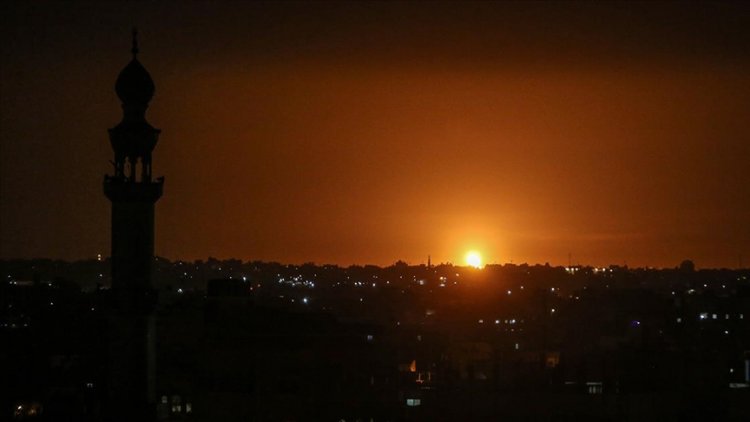 İşgalci yine Gazze'yi havadan bombaladı, direniş de karşılık verdi