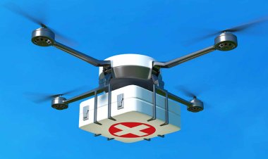 Hastaya nakledilecek akciğer dünyada ilk kez drone ile taşındı