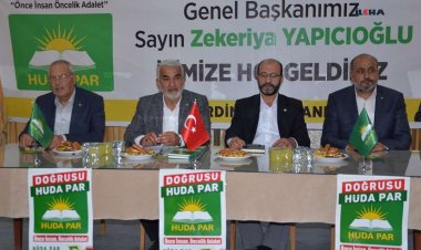 HÜDA PAR Genel Başkanı Yapıcıoğlu: Halkın gündeminde geçim sıkıntısı, zamlar, enflasyon ve işsizlik var