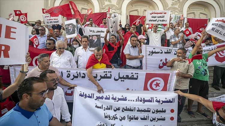 Tunus’ta Cumhurbaşkanı Kays Said’e düşük katılımlı destek gösterisi