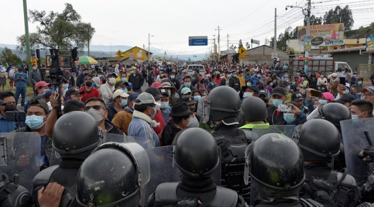 Ekvador'da hükümet karşıtı protestolarda olaylar çıktı