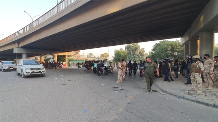 Bağdat’ta güvenlik güçleriyle seçim sonuçlarına itiraz edenler arasında arbede