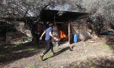 Batı Şeria'da köyleri basan siyonist yerleşimciler Filistinlilerin mülklerine zarar verdi