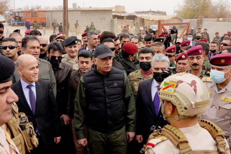 Irak Başbakanı Kazımi ve üst düzey komutanlar Mahmur'da