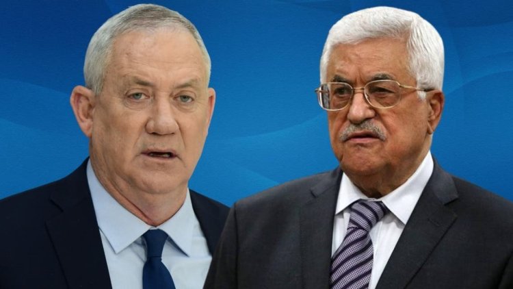 Abbas, İşgalci İsrail'in Savunma Bakanı Gantz ile özel konutunda görüştü