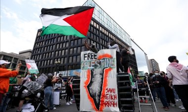 Washington'da Filistinlilerin İşgalci İsrail karşıtı protestosunda 7 kişi gözaltına alındı