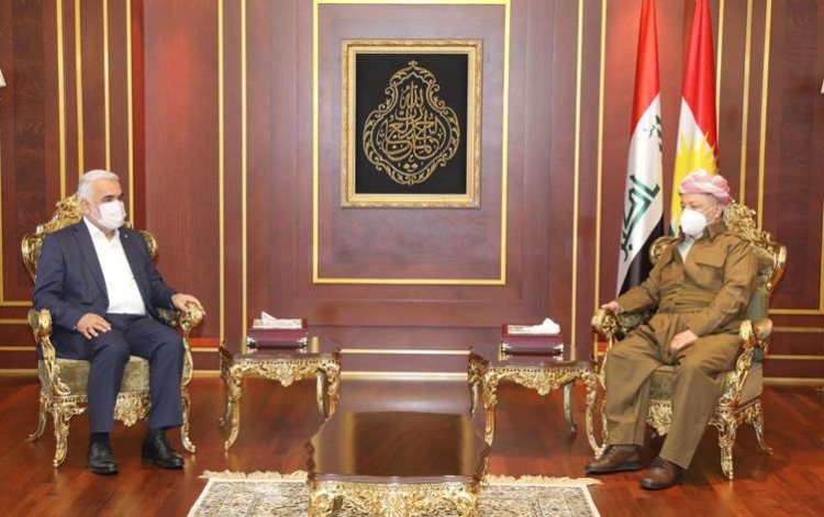 HÜDA PAR Genel Başkanı Yapıcıoğlu, Barzani ile görüştü