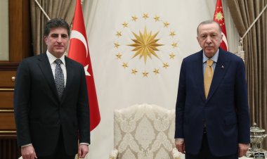 Cumhurbaşkanı Erdoğan, Neçirvan Barzani'yi kabul etti