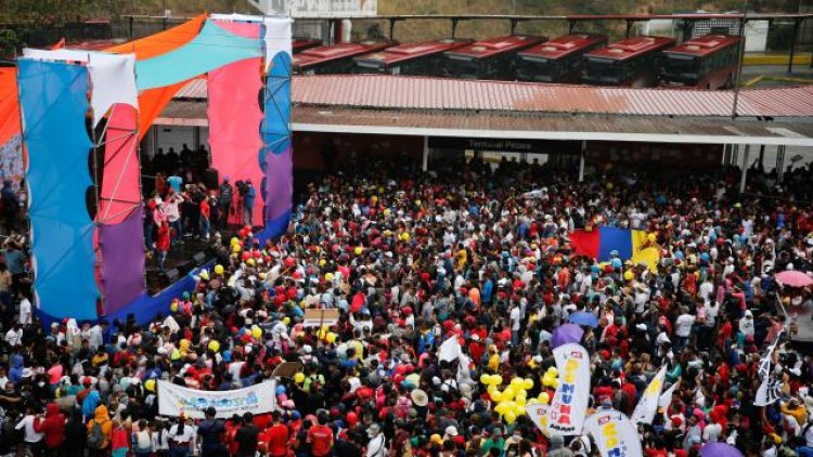 Venezuela’da muhalefet partileri miting düzenledi