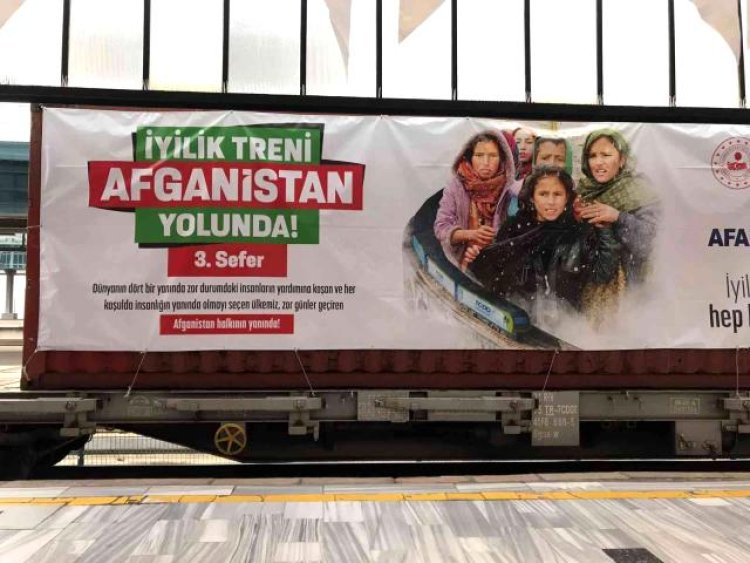 Afganistan'a yardım götüren 'İyilik Treni'nin üçüncüsü yola çıktı