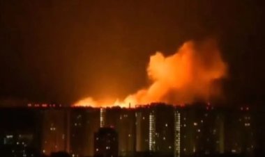 Kiev'de lojistik deposu vuruldu: Çok sayıda kişi öldü