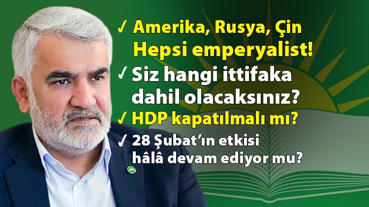 HÜDA PAR Genel Başkanı Yapıcıoğlu'ndan önemli açıklamalar
