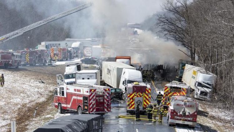 ABD'de 80 aracın karıştığı kaza: 6 kişi öldü
