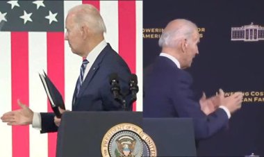 ABD Başkanı Biden yine boşlukla tokalaştı