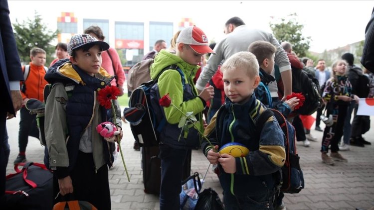 Savaş bölgesinden tahliye edilen Ukraynalı yetim çocuklar Sakarya'ya getirildi