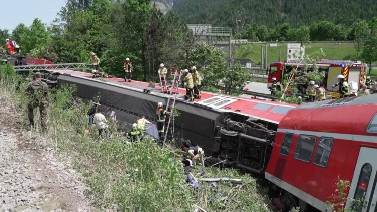 4 kişinin öldüğü Almanya'daki tren kazasında 7 kişi kayıp