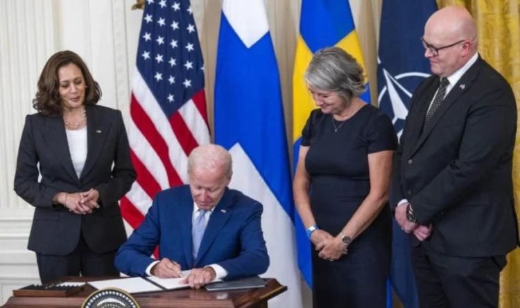 Biden, İsveç ve Finlandiya'nın NATO'ya katılımını onayladı