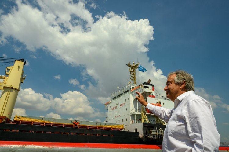 Guterres: Ukrayna'dan kalkan gemiler Afrika'da açlık riski altında olanların imdadına koştu