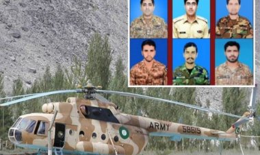 Pakistan'da askeri helikopter düştü: 6 ölü