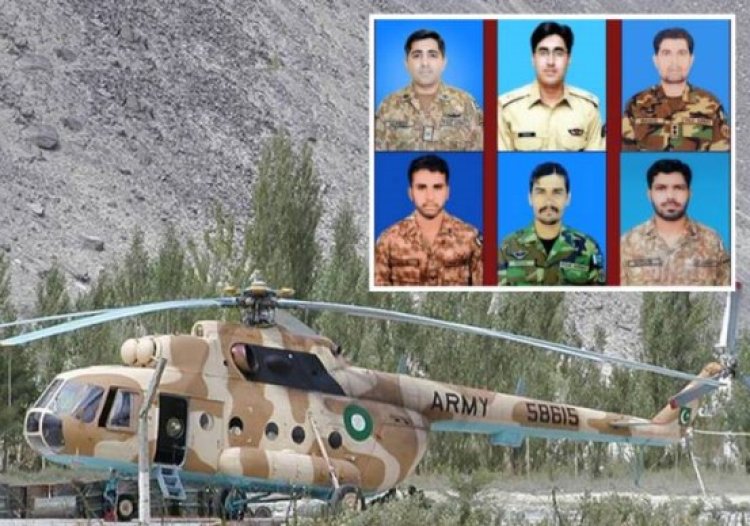 Pakistan'da askeri helikopter düştü: 6 ölü