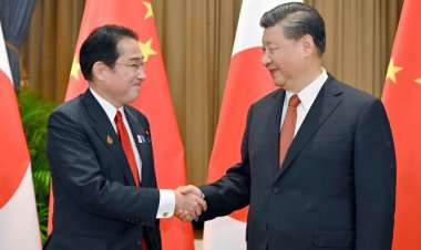 Çin ve Japon liderleri, APEC Zirvesi'nde ilk kez yüz yüze görüştü