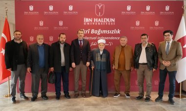 Mescid-i Aksa İmam Hatibi Şeyh İkrime Sabri, İbn Haldun Üniversitesi'ni ziyaret etti