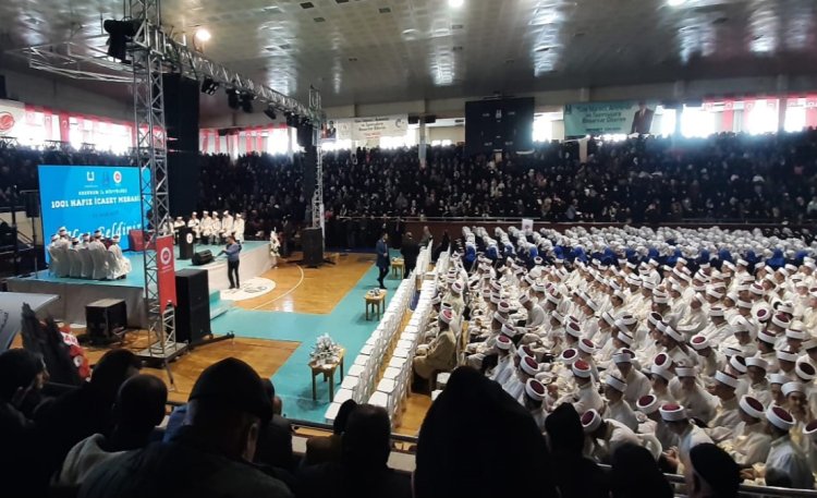 Erzurum'da 1001 hafız için toplu icazet töreni
