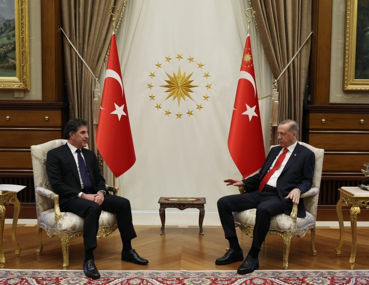 Cumhurbaşkanı Erdoğan Kürdistan Başkanı Barzani ile görüştü