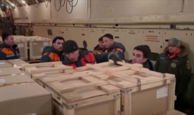 Rusya, depremzedelere 36 ton insani yardım gönderdi