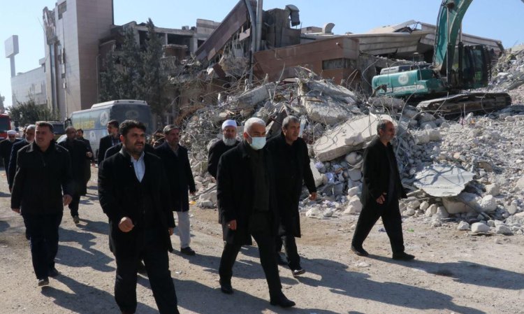 HÜDA PAR Genel Başkanı Yapıcıoğlu depremin merkezi Kahramanmaraş'ta