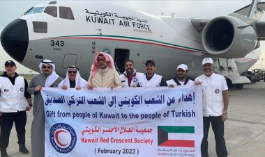 Kuveyt depremzedeler için 13'üncü yardım uçağını gönderdi
