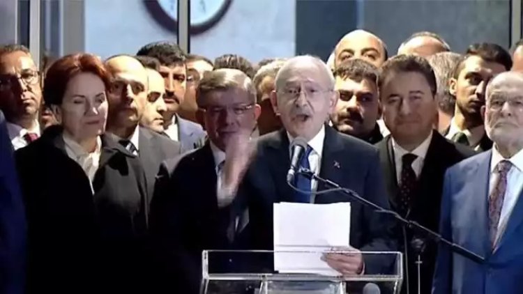 6'lı masanın Cumhurbaşkanı adayı Kemal Kılıçdaroğlu oldu!