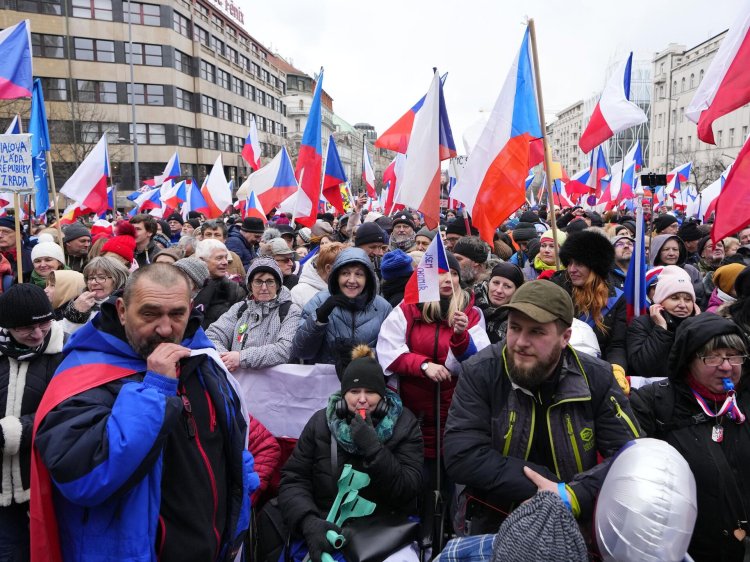 Çekya'da "yoksulluk" protestosu
