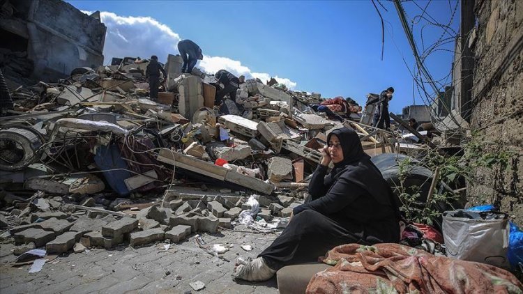 Gazze'de İşgalci İsrail'in saldırılarında hasar gören 90 bin konutun yeniden imarı gerekiyor