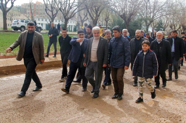 HÜDA PAR Genel Başkanı Zekeriya Yapıcıoğlu, Şanlıurfa'da selzedeleri ziyaret etti