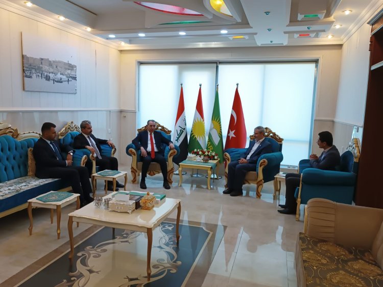 Irak Kürdistan Bölgesel Yönetimi Azınlıklar Bakanı Maruf, HÜDA PAR Erbil temsilciliğini ziyaret etti