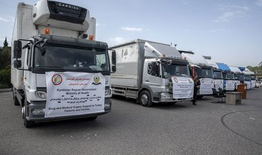 Kürdistan Yönetiminden Türkiye'deki depremzedelere 8 tır ilaç ve tıbbi cihaz yardımı