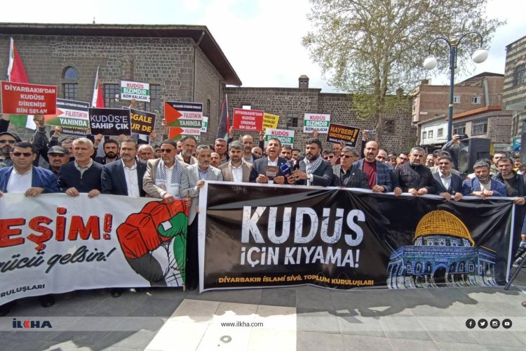 Diyarbakır'dan Kudüs'e sahip çıkma çağrısı: Tüm tabelaları bırakın, hep birlikte siyonizmin planlarını bozalım