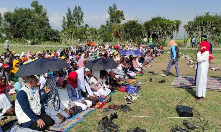 Etiyopya'da Kurban Bayramı namazı heyecanı yaşandı