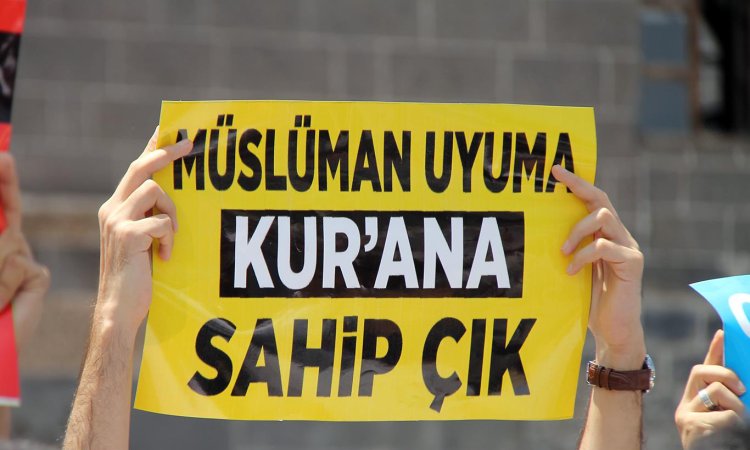 İsveç'te Kur'an-ı Kerim'e yapılan alçakça saldırı Diyarbakır'da lanetlendi