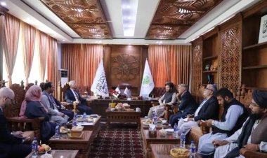 FAO ve UNAMA yetkilileri Afganistan İslam Emirliği Tarım Bakanı Ömeri ile görüştü