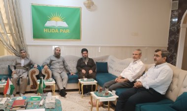 Bizutnawa İslami'den HÜDA PAR Erbil Temsilciliğine taziye ziyareti