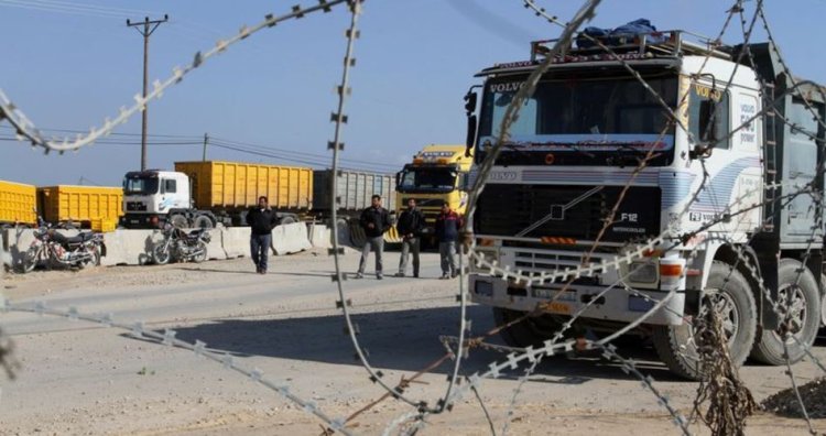 İşgalci rejimden toplu cezalandırma: Gazze'den Batı Şeria'ya mal girişi durduruldu