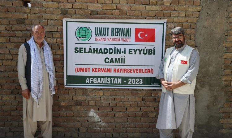 Umut Kervanı Afganistan'da Selahaddin-i Eyyubi Camii'nin yapımına başladı