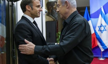 İşgalcinin katliamlarını görmezden gelen Macron, HAMAS'la mücadele için 'uluslararası koalisyon' talebinde bulundu