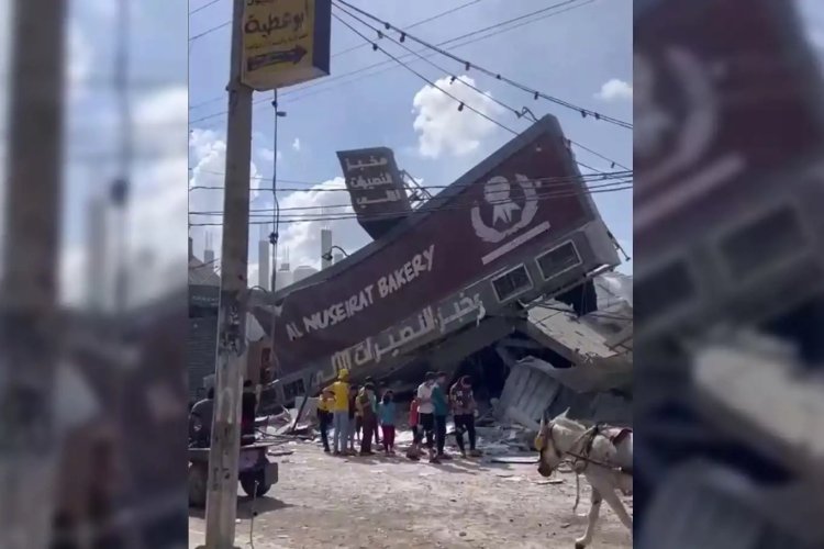 İşgalci terörist 100 bin kişinin ekmek temin ettiği fırını bombaladı